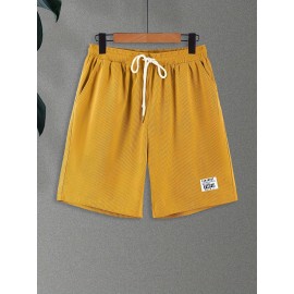 Fashionable Men's Summer Drawstring Casual Sports Loose Shorts, Suitable For Outdoor Sports, Comfortable And Versatile