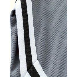 Men's Stripes Decor Sports Shorts With Drawstrings, Elastic Waist Quick-drying Shorts For Summer Daily Outdoor Basketball Sport