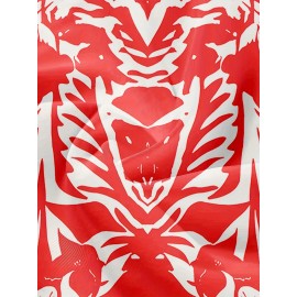 Men's Casual Chic Printed Active Shorts, Drawstring Beach Shorts For Summer Beach Resort